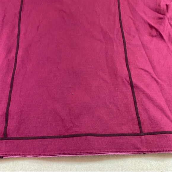 Sweater XL Woman’s Reversible Full Zip Sweatshirt Jacket Wine Black Long Sleeve - Picture 12 of 14